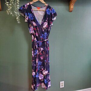 Joe Fresh | Floral Midi Faux Wrap Dress